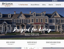 Tablet Screenshot of delucahomes.com